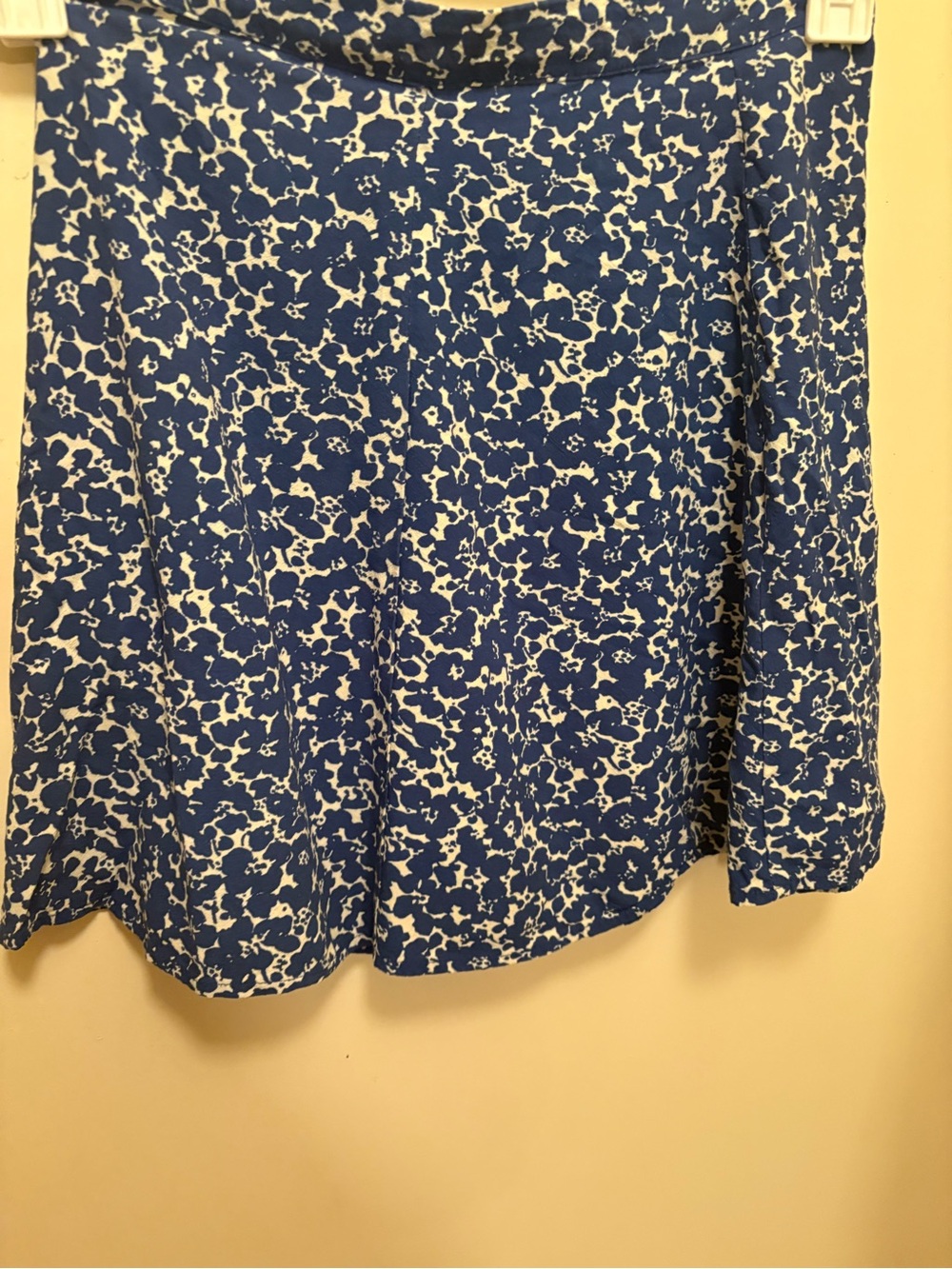 Marine Layer Blue and White Floral Skirt